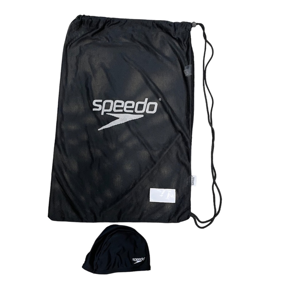 ❤️$6 THIS WEEKEND ONLY❤️ SPEEDO SWIM CAP AND BAG